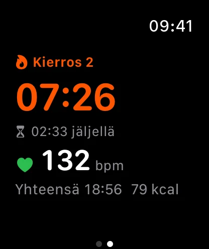 Sauna Metrics Apple Watchissa